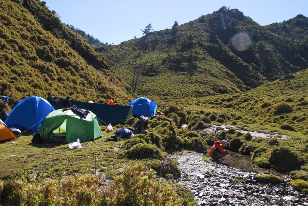 South Section 3 (南三段), the Challenging Hiking Trail that Traverses the Core of Formosa near Danda River Source Campsite