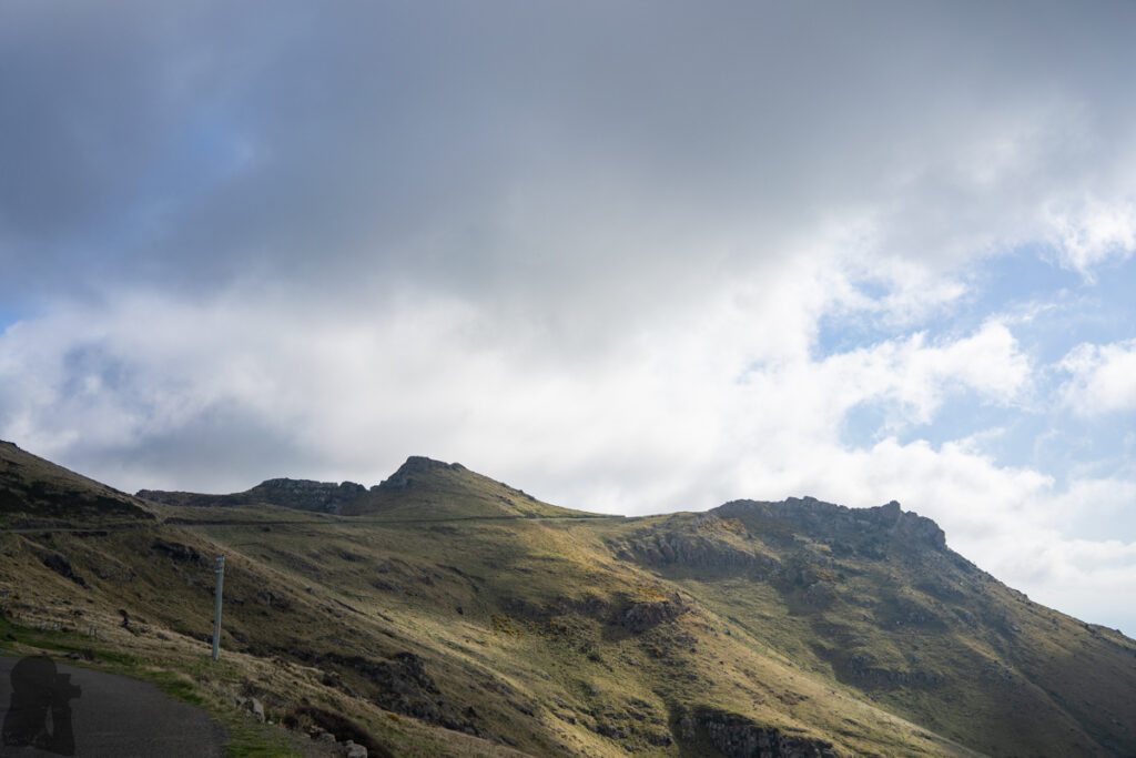 Looking to The Tors (left) and Castle Rock (right)