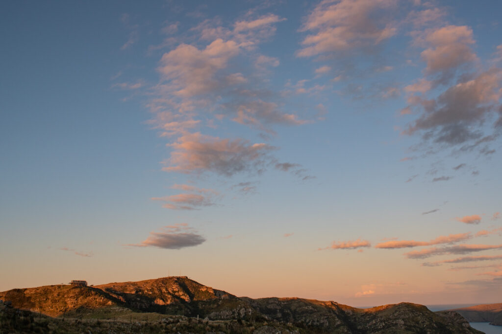 Sunset time on Summit Road
