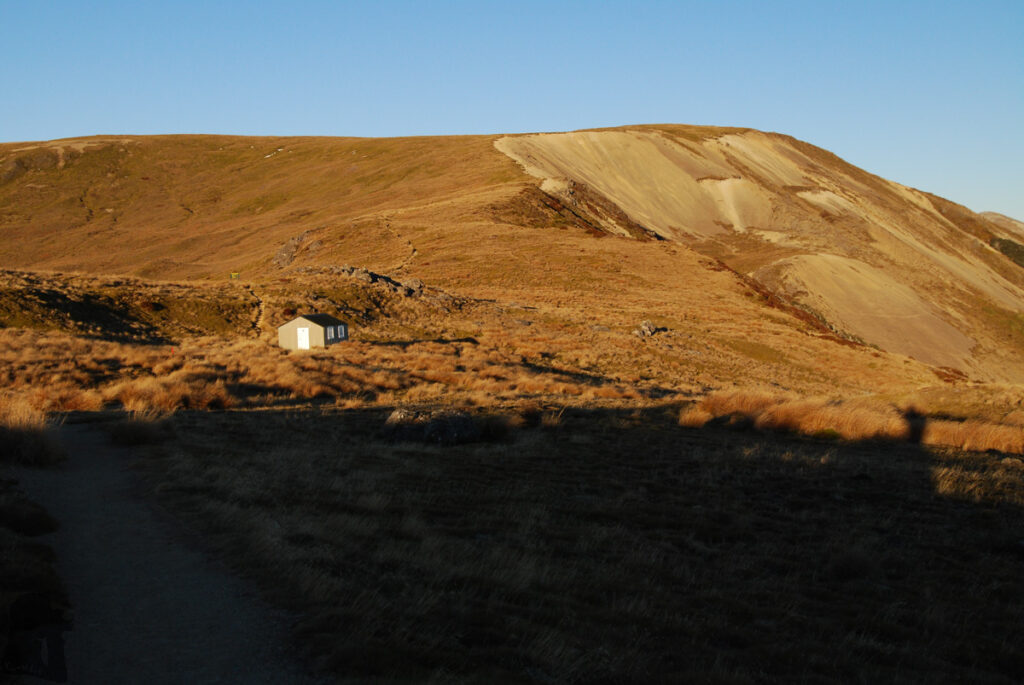 We took the first break in Relax Shelter, a very windy place.