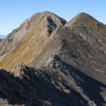 On the ridge behind me
