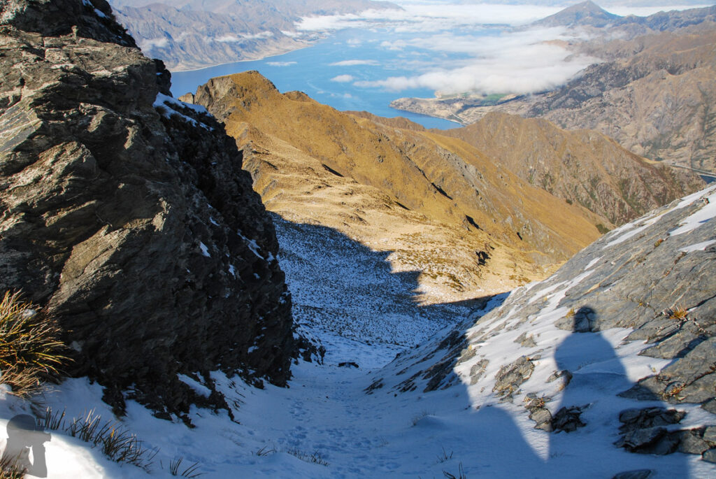 Sentinel Peak, the Summit on the Serrated Ridge Overlooks Lake Hāwea and Lake Wānaka Sentinel Peak