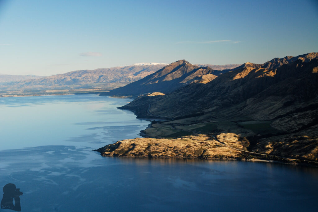 Sentinel Peak, the Summit on the Serrated Ridge Overlooks Lake Hāwea and Lake Wānaka Lake Hāwea Lake Hawea