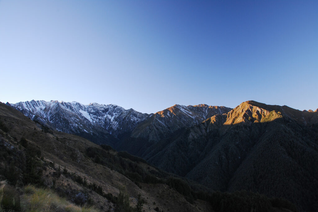 Sentinel Peak, the Summit on the Serrated Ridge Overlooks Lake Hāwea and Lake Wānaka Sentinel Peak