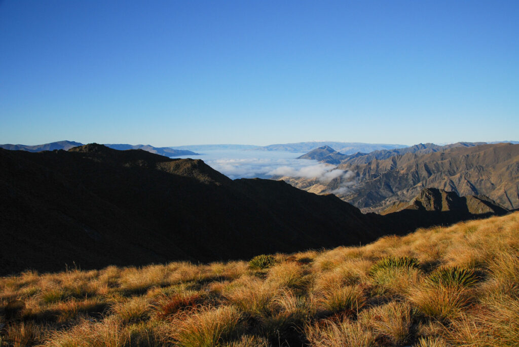 Sentinel Peak, the Summit on the Serrated Ridge Overlooks Lake Hāwea and Lake Wānaka Sentinel Peak