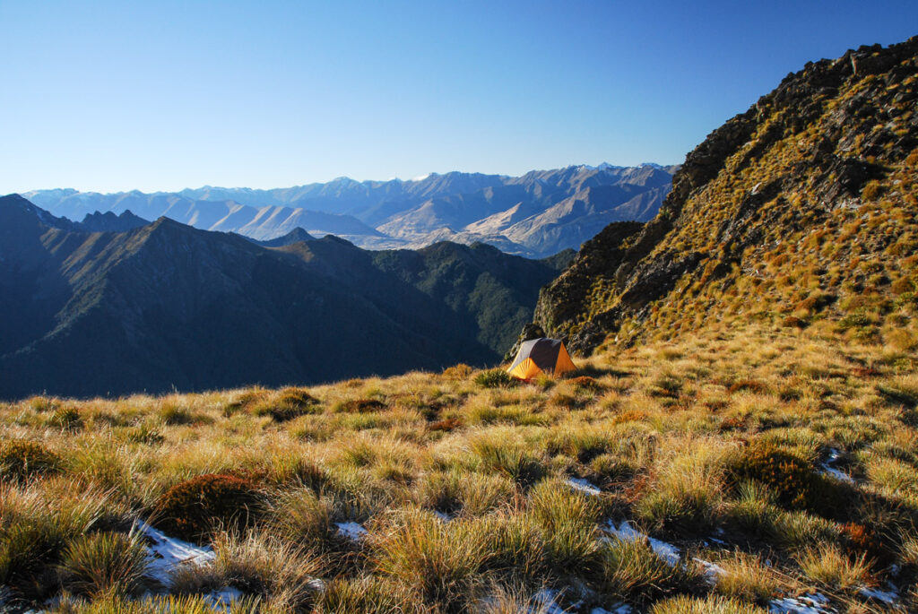 Sentinel Peak, the Summit on the Serrated Ridge Overlooks Lake Hāwea and Lake Wānaka Sentinel Peak