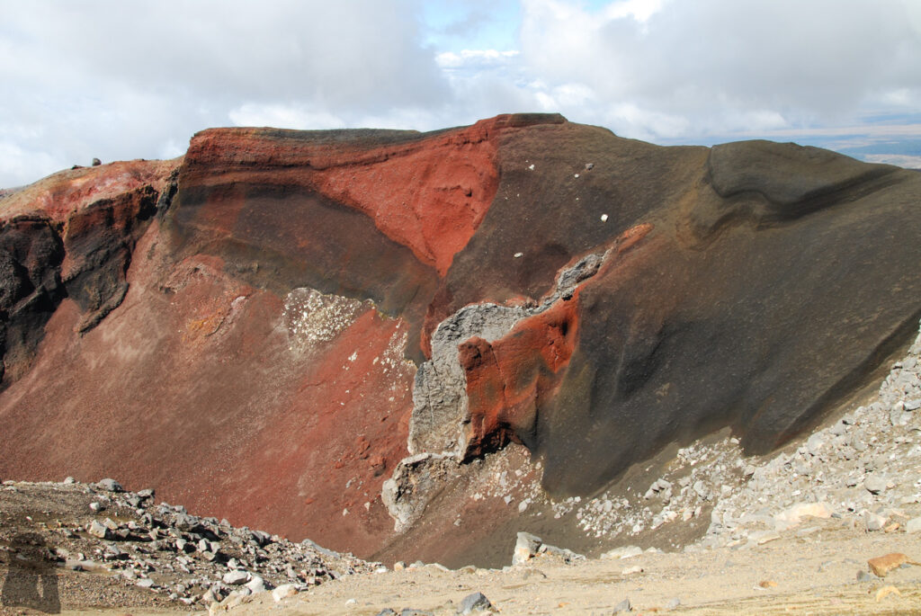 Red Crater; the highest point of the track (1868 m)