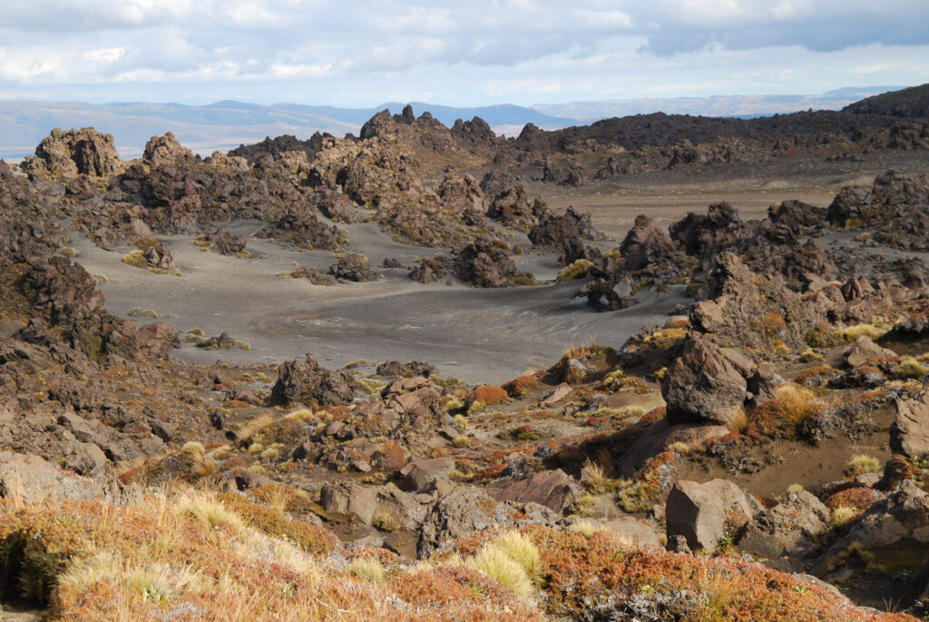 The old lava in Oturere Valley