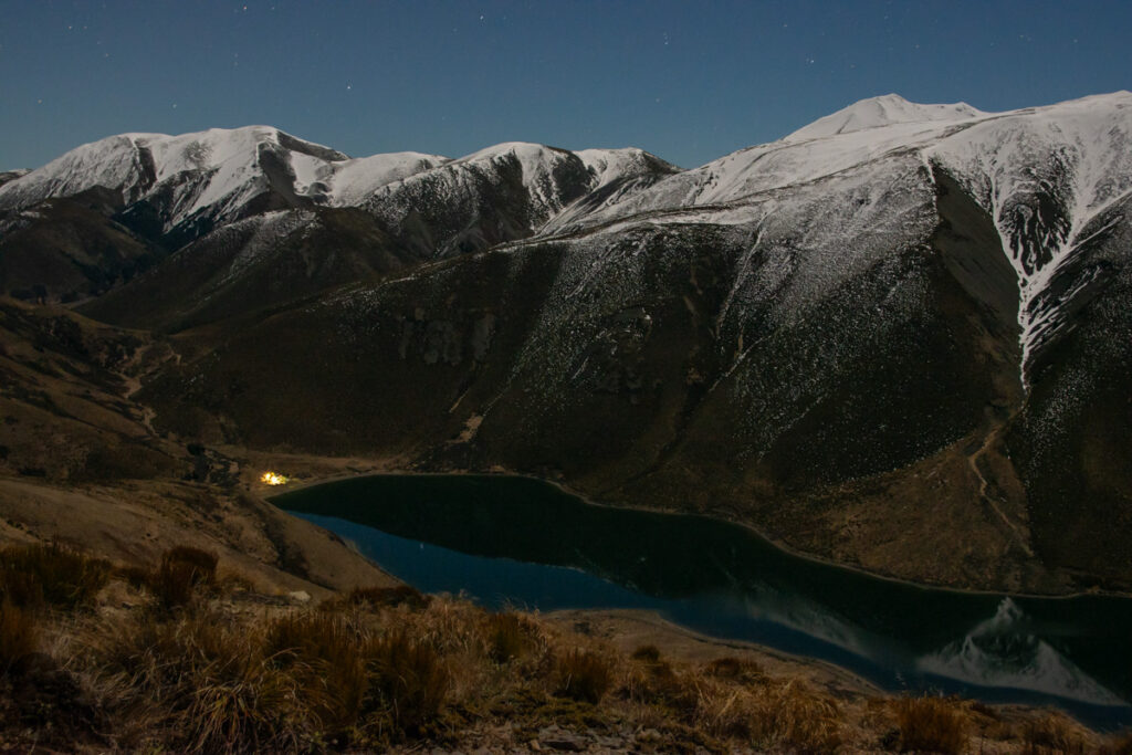 Trig-M Route, a Short Walk to Overlook Lake Lyndon and Porters Pass The night above Lake Lyndon