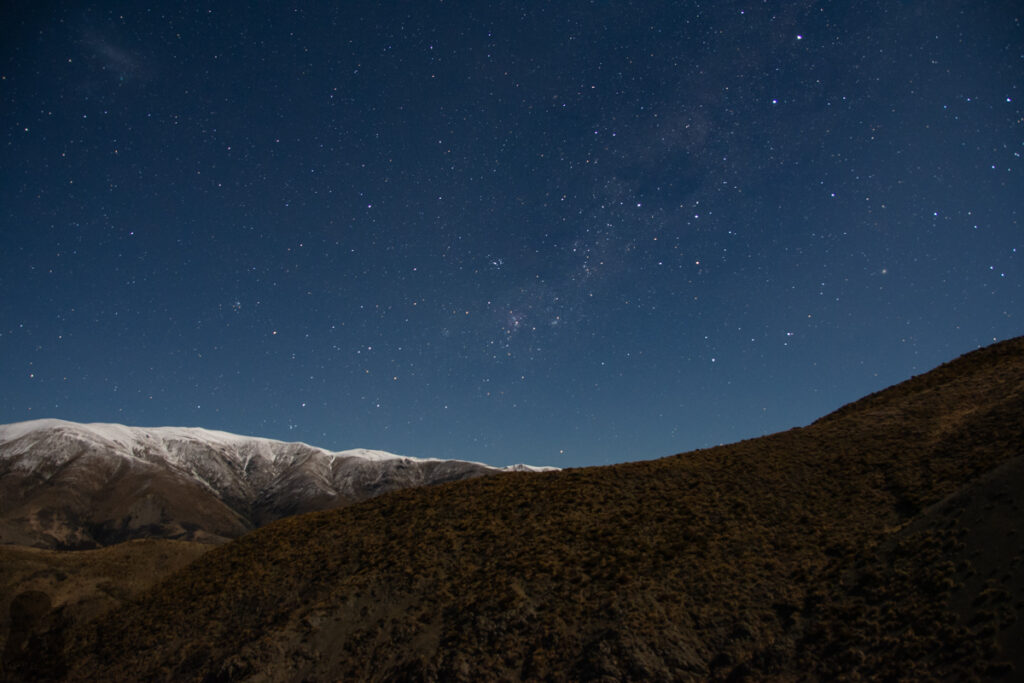 Trig-M Route, a Short Walk to Overlook Lake Lyndon and Porters Pass Finishing off my shooting task under the starry sky.