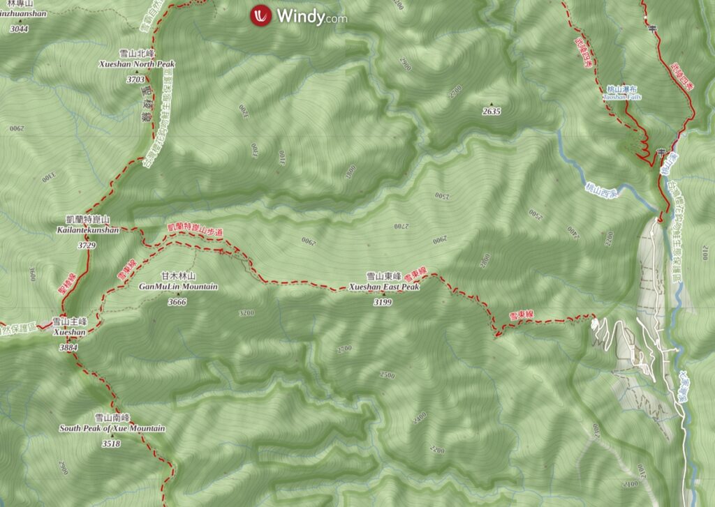 Xueshan map