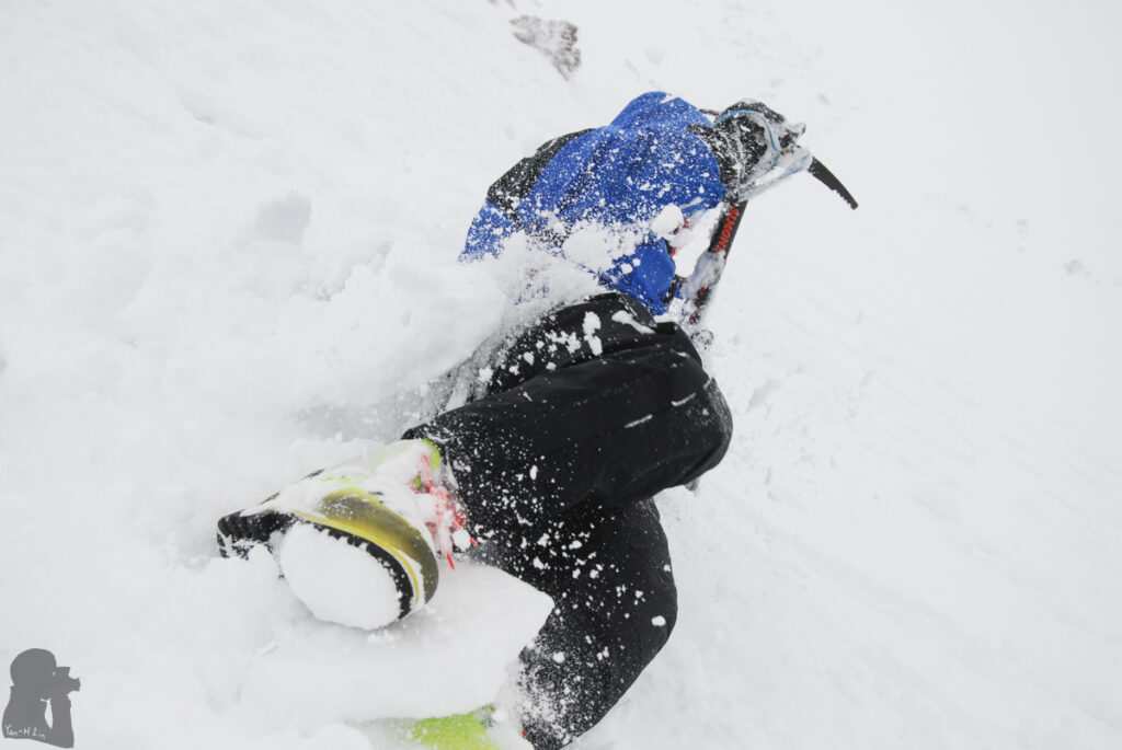 Self-arrest Xueshan snow training