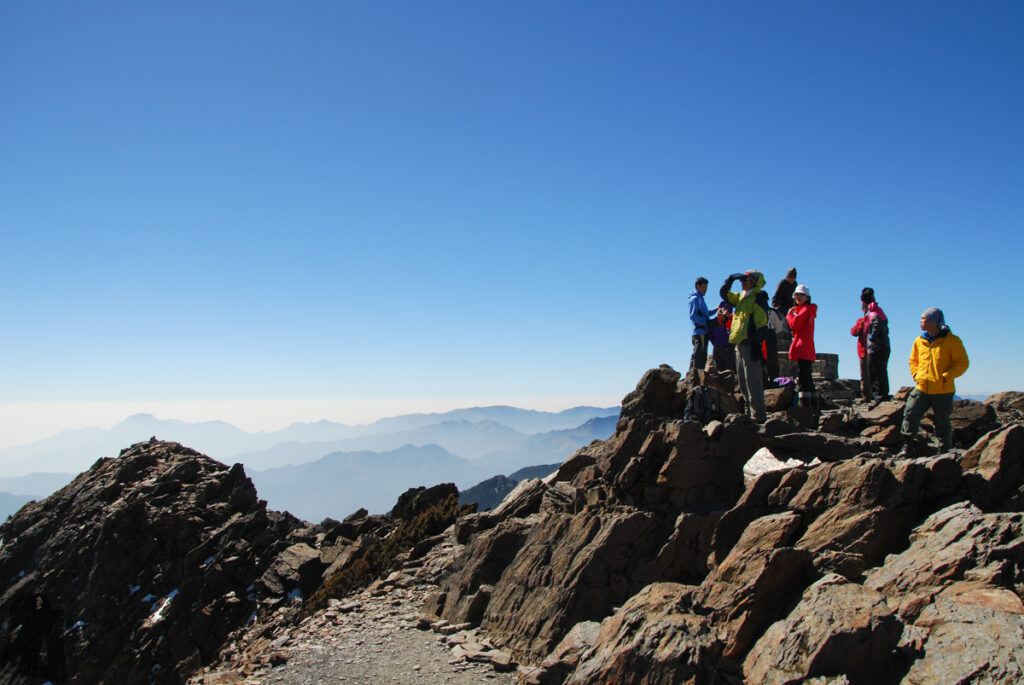 On the top of Yushan