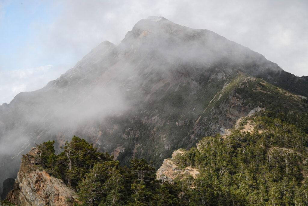 Yushan Weather Station perches high on the summit of Yushan North Peak at 3858 m.