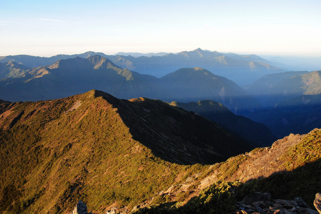 Yushan Rear Four Peaks (玉山後四峰), the Less-Visited Peaks to the South of Yushan, the Trails without Clamor The smooth ridge leading to East Xiaonan Peak (Dongxiaonanshan)