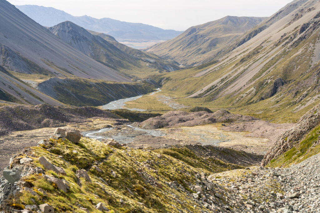 Cameron Hut, a Strenuous Hike to the Remotest Hut in Canterbury The long valley where I need to pass through again tomorrow!