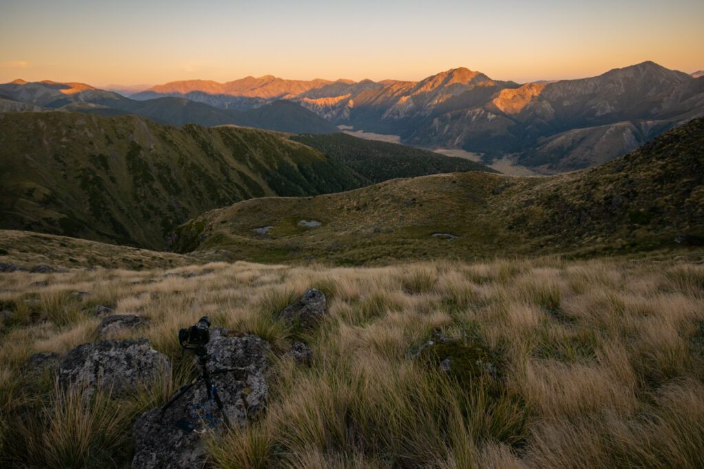 Faust, Libretto Range, Camp by its Colorful Tarns on the Ridge A time-lapse moment