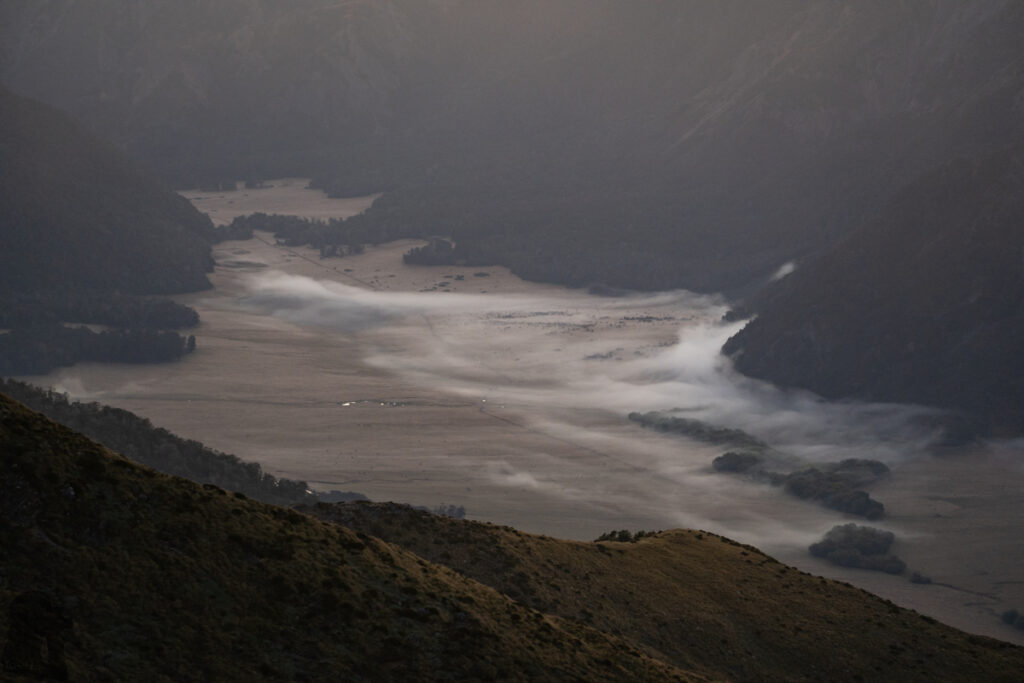 Faust, Libretto Range, Camp by its Colorful Tarns on the Ridge Mist in Magdalen Valley