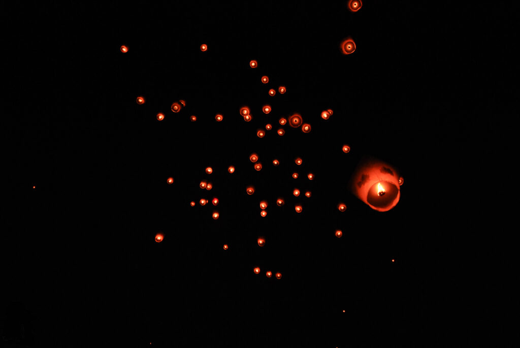 Jingtong (菁桐), a Small Town under the Hovering Sky Lanterns sky lantern