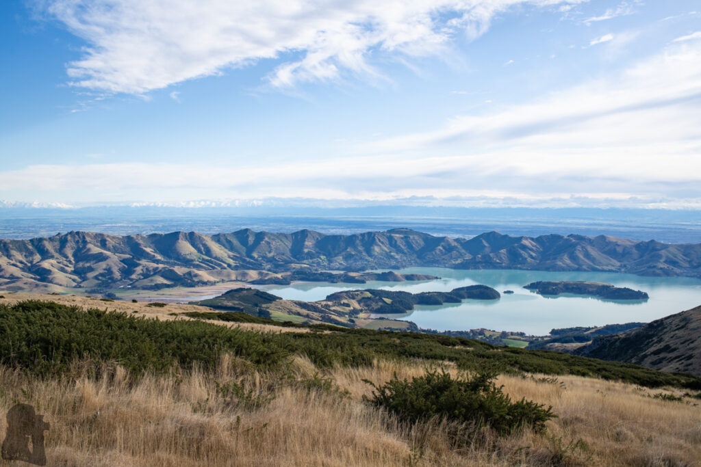 Mount Herbert / Te Ahu Pātiki, Overlooking the Canterbury and Beyond on the Tallest Mountain of Banks Peninsula Lyttelton Harbour and Port Hills