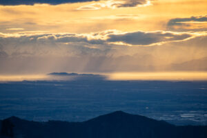 An airplane was about to land in Christchurch.