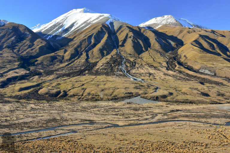 Mt. Potts (left) and The Pyramid (right)