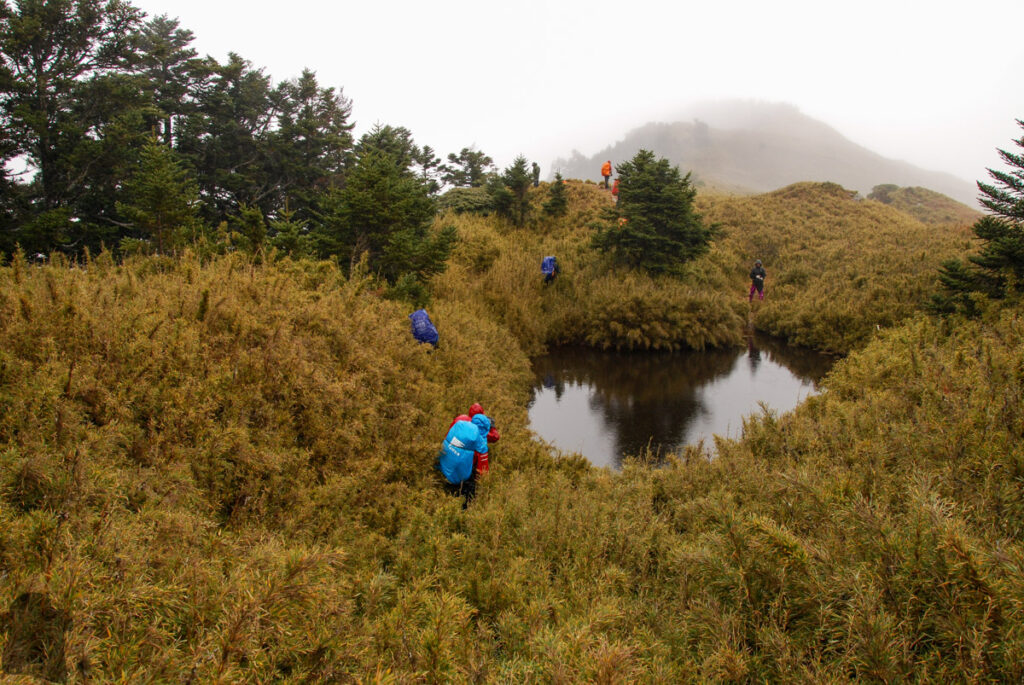 North Section 2 (北二段), the Trail on the Formidable Ridge with Ominous Names Wuming Pond (無明池)