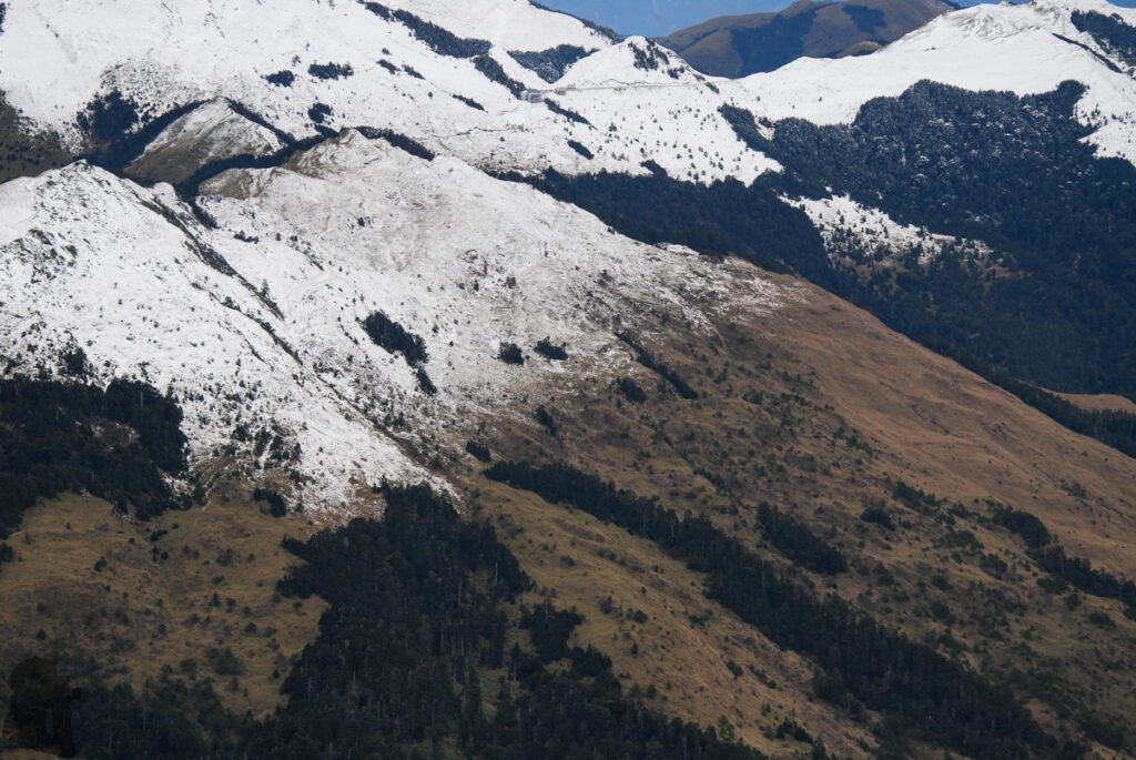 Qilaishan (奇萊山) in Snow, a Hard Lesson from the Precipitous Qilai North Peak Looking back the trail head