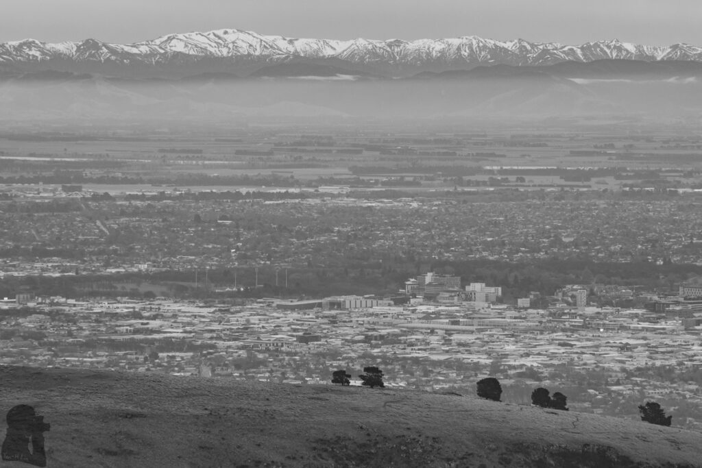 Te Moenga-o-Wheke / The Tors, the Prominent Peak on Port Hills for Viewing the Panorama of Canterbury Canterbury Plain