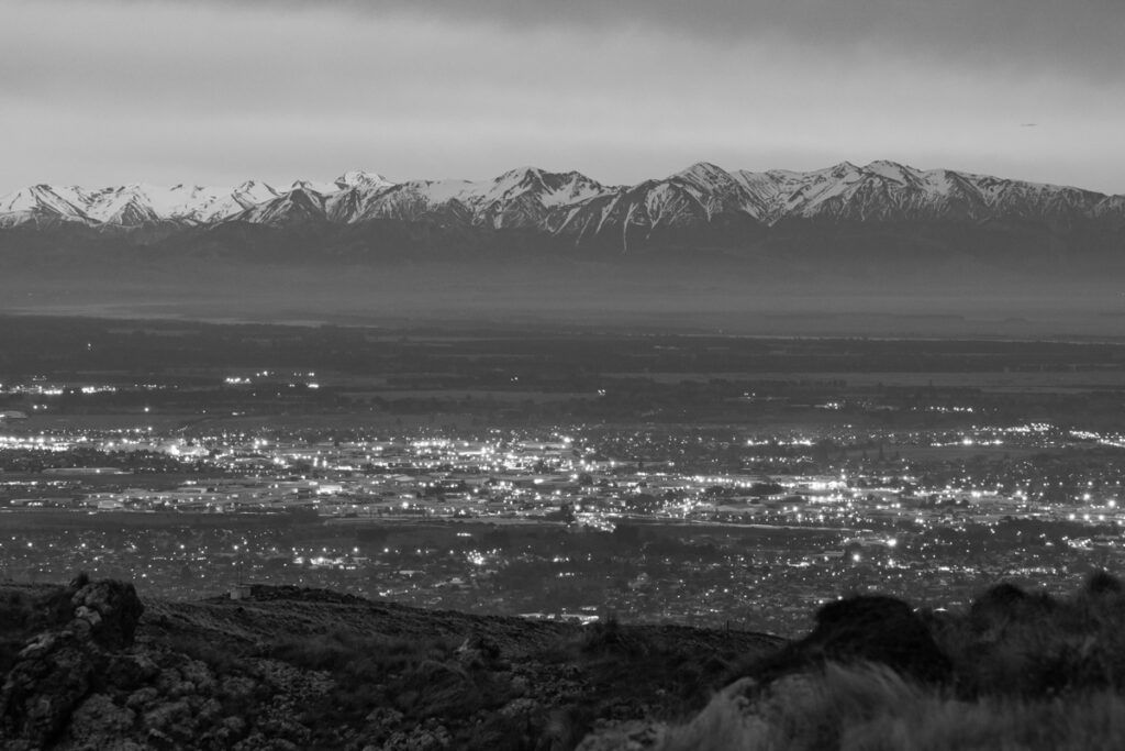 Te Moenga-o-Wheke / The Tors, the Prominent Peak on Port Hills for Viewing the Panorama of Canterbury Canterbury Plain