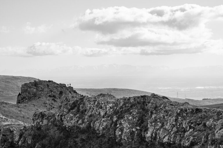 Traveling on the ridge; Port Hills