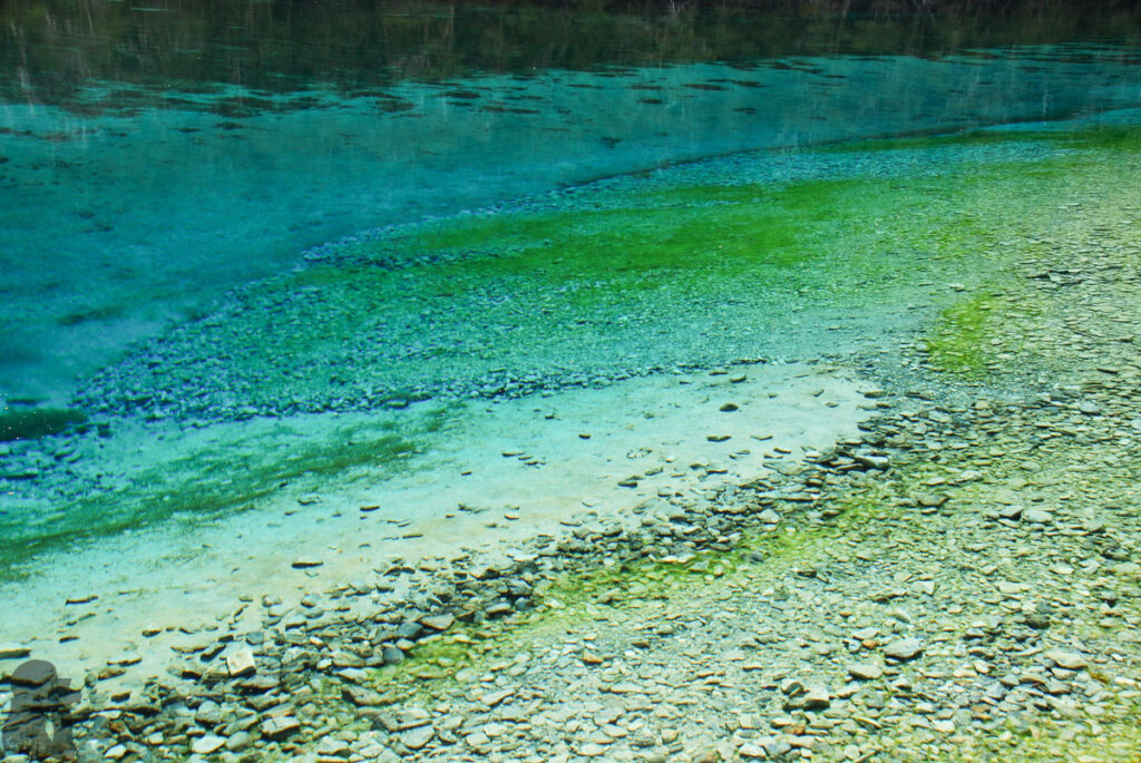 the visually clearest fresh water in the world