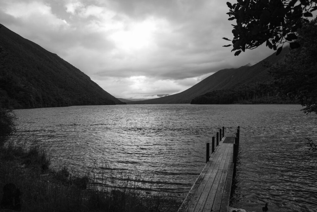 The jetty at Coldwater Hut