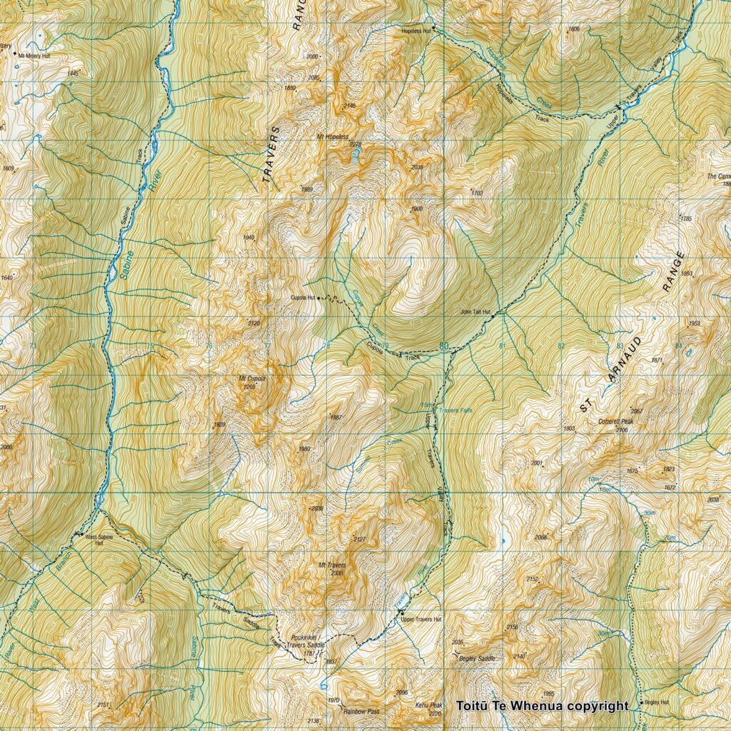 Toitū Te Whenua copyright Sourced from Topo50 Map BS24