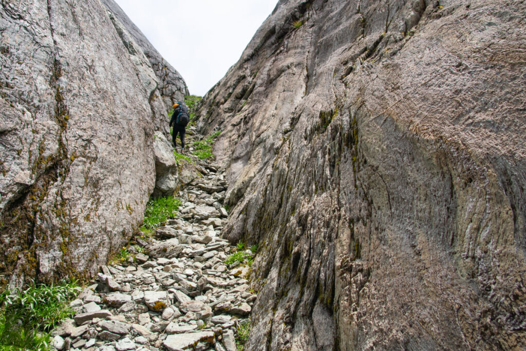 Valley of the Trolls / Lake Wilson, the Best Hidden Destination via Routeburn Track Near the top of the gully