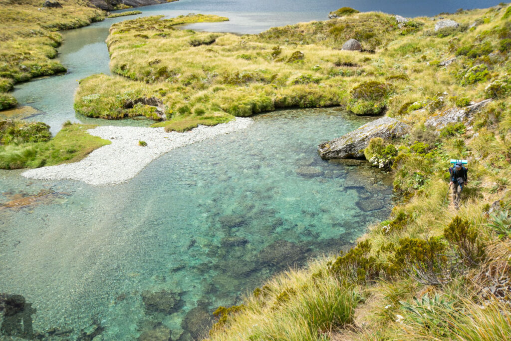 Valley of the Trolls / Lake Wilson, the Best Hidden Destination via Routeburn Track My rare figure appears in the image.