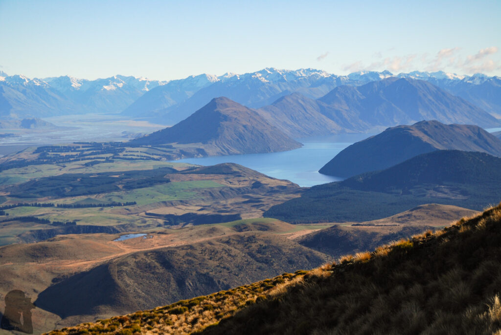 Big Ben, Big Ben Range, Overlook the Spectacular Rolling Hills of Canterbury Lake Coleridge and Peak Hill