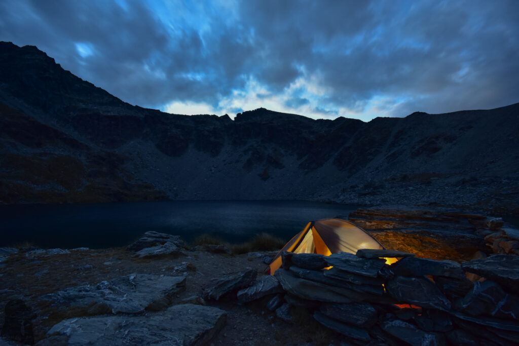 Camping on the Ridge of The Remarkables, Under the Majestic Double Cone Lake Alta