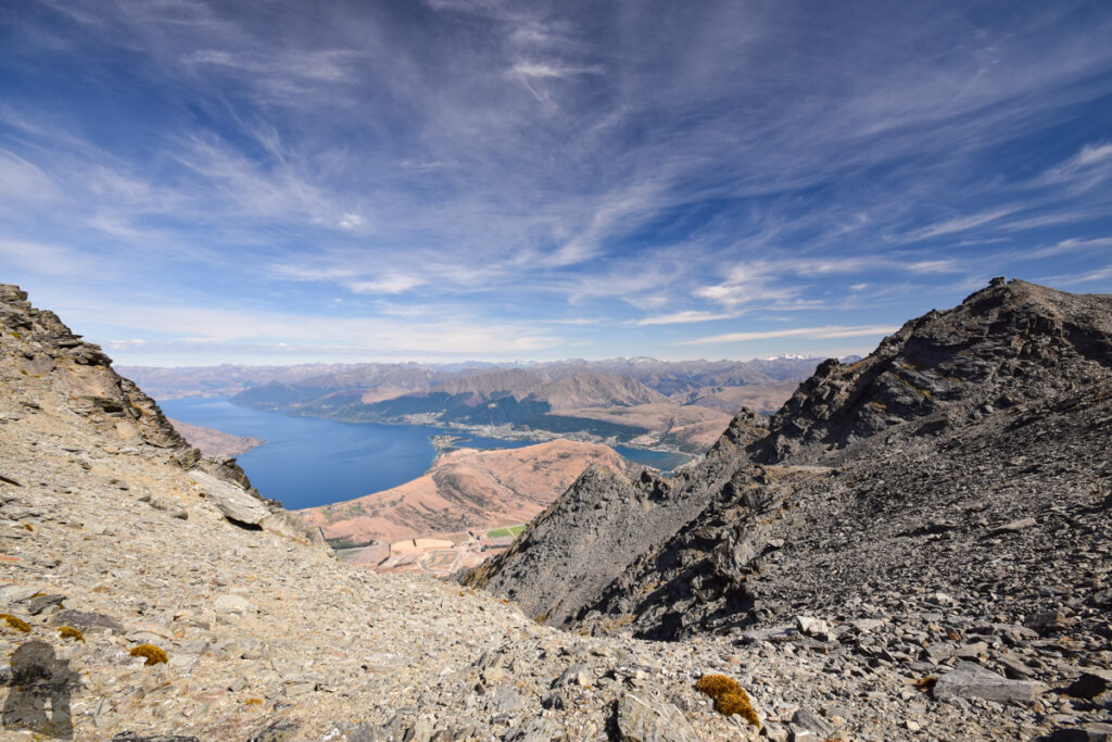 Camping on the Ridge of The Remarkables, Under the Majestic Double Cone Facing the Queenstown from The Remarkables