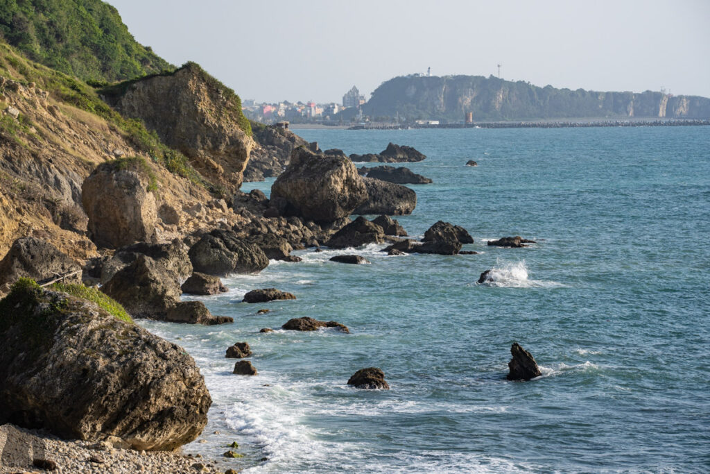 the shore