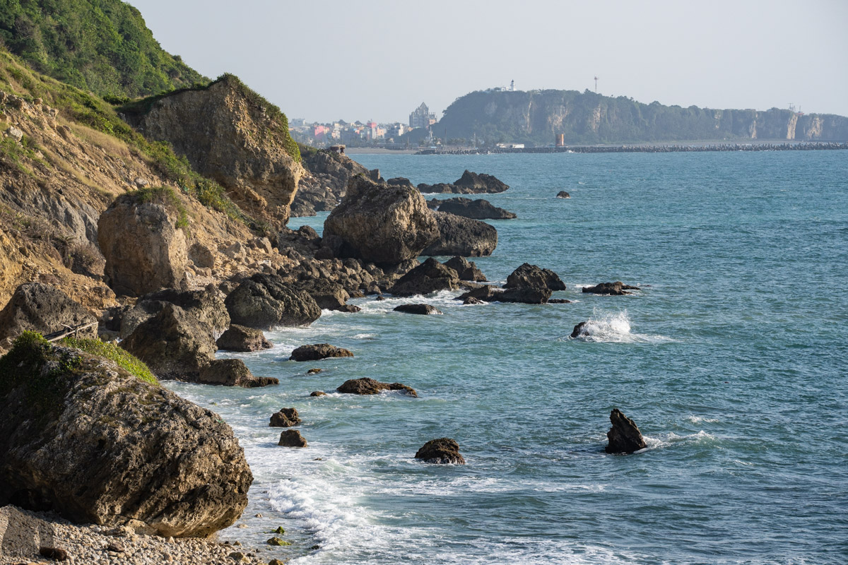 the shore
