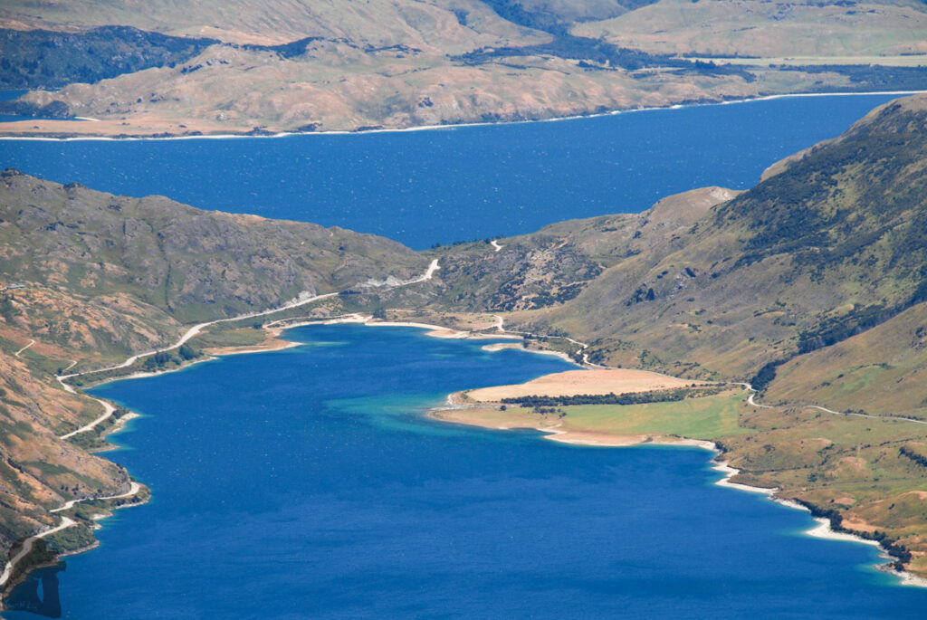 Corner Peak, the Prominent Pyramid Towering up above Lake Hāwea The Neck