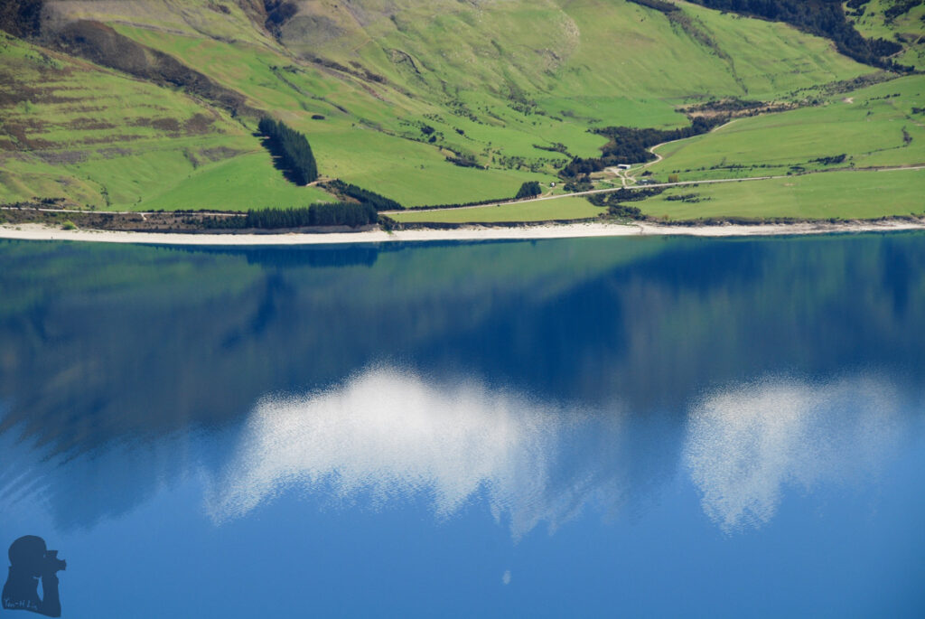 Corner Peak, the Prominent Pyramid Towering up above Lake Hāwea Lake Hāwea