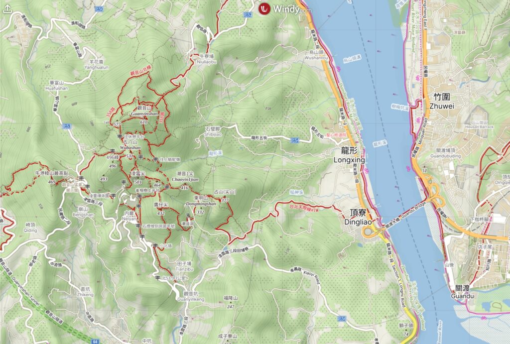 Guanyinshan map