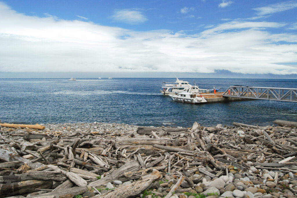 Guishan Island (龜山島), the Giant Turtle Off the Coast of Yilan Landing the island at a small pier