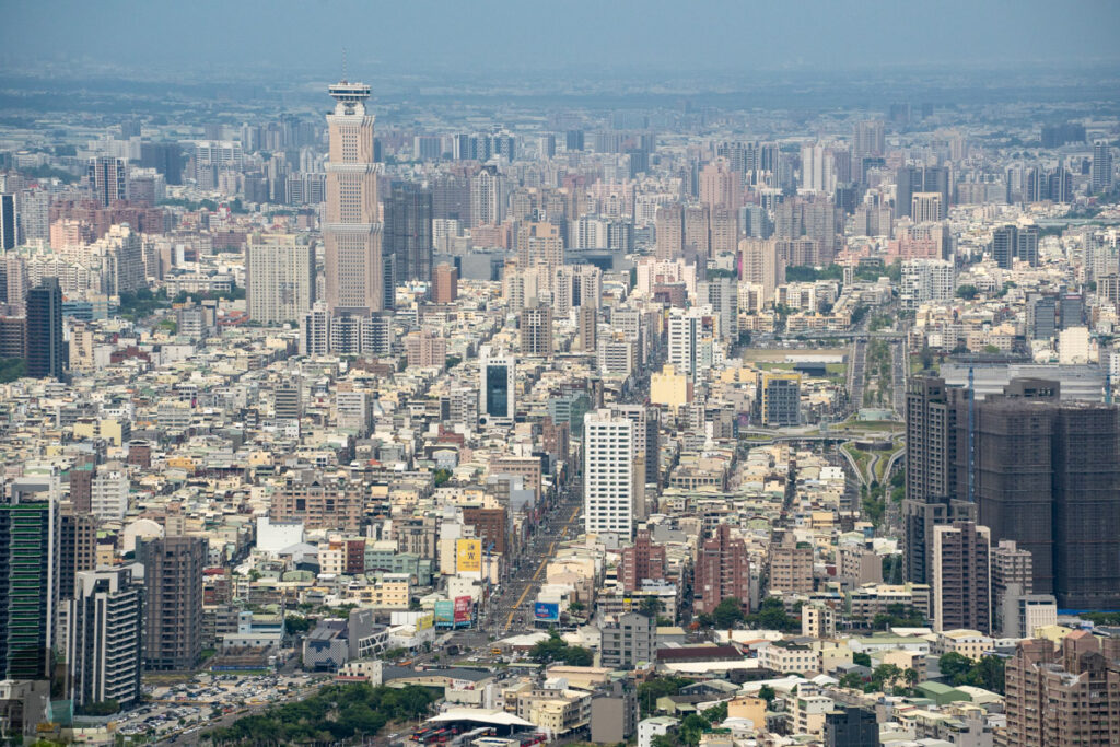 Hero Pavilion (好漢亭), Chaishan, the Best Lookout for viewing Kaohsiung The view from Hero Pavilion Chaishan Kaohsiung