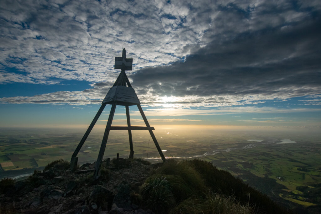 Trig point of Little Mt. Peel