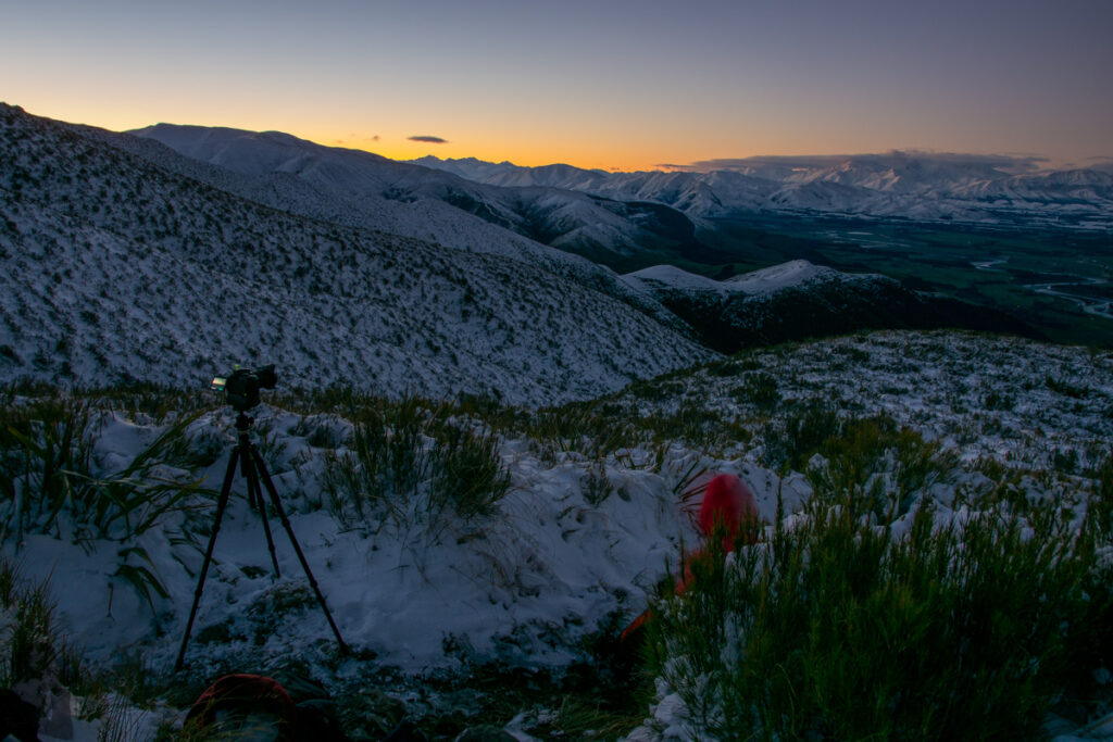 Shooting a time-lapse clip