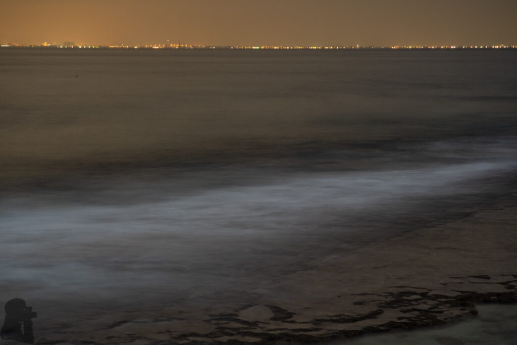 Xiao-Liuqiu (小琉球), a Busy and Lovely Tropical Island The city light from Kaohsiung / Pingtung on the other side of the sea