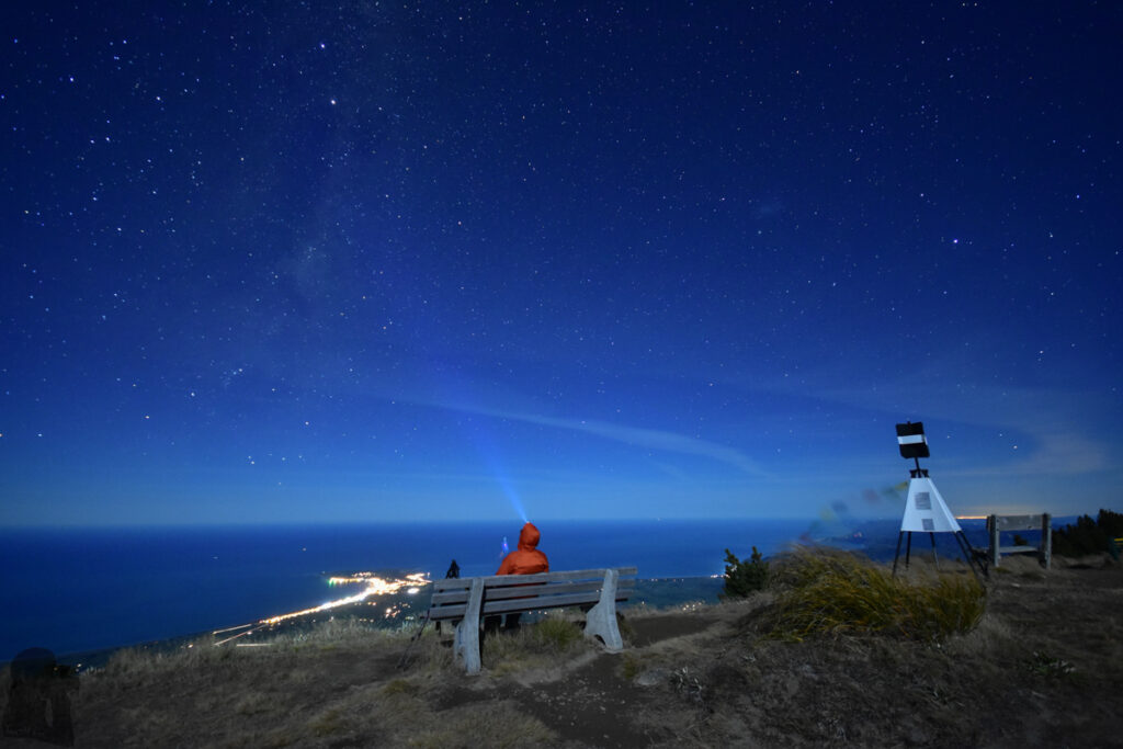 Mt. Fyffe, the Peak with the Bird's Eye View across Kaikōura Peninsula The evening at Mt. Fyffe